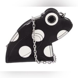 Marc Jacobs Black and White Polka Dot Frog-Shaped Bag